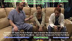 I become a doctor in Tampa, walking in on fully naked Angel Santana for a second opinion at Doctor Stacy Shepard's request