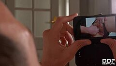 Busty Brit Tasha Holz's tight pussy hammered hard!