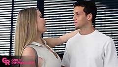 Big tits teen bent over for anal doggystyle with big cock