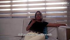 I watch my wife fuck her best frien and husband together, moanin loud