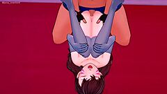 DVA in bikini and socks is ready to fuck in the love hotel