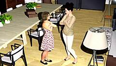 Baby Bump Oops in 3D Cartoon