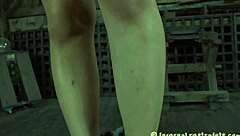 Hardcore Clamping of Bound Slave's Sexy Jugs