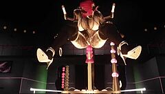 Ryo explores the red robin lounge with a machine table.