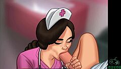 Cum in mouth, curvy housewife, and nurse in hospital scene
