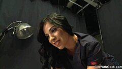 tranny in lingerie anally makes dude cum