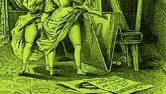 vintage cartoon illustration from antique collection