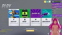 Vtuber Lewdneko Plays Overwatch And Gets Spanked Part 1