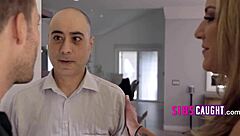 i blink and see my dick out with stepsisters riding it