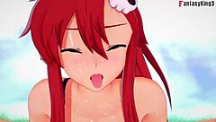 Yoko's ahegao face in Tengen Toppa Gurren Lagann