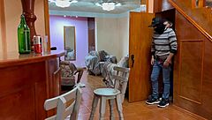 Double penetration sex for tied up lesbian in domination fetish