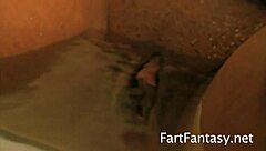Amber star's farting and ass worship in the bath is bizarre and fetishistic