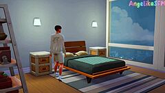 Stepsister seduces stepbrother with pussy play, leading to hardcore anal! In hentai sims 4