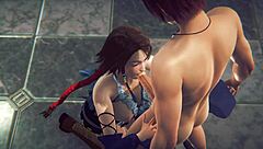 Final fantasy hentai featuring yuna in action