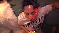 The guy controls a stranger with a remote and secretly fucks her