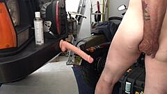 Gay guy fucks dildo solo 😏