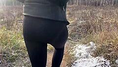 met someone elses wife with big tits in the woods and fucked her in anal