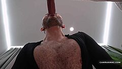 trying to stretch my throat with dildo