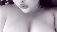 a chubby babe showcases her big natural tits in solo compilation