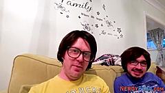 Amateur Tricked Into Intense Blowjob And Facial For Nerd's First Time!