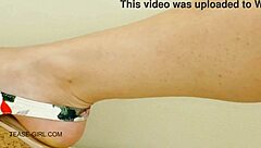 Super cute blonde teen has a huge orgasm on the sofa