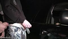 Kitty jane endures intense public gangbang on street with strangers