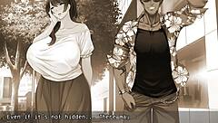 English subtitled video of a wife who likes to be taken control of in an NTR hentai game