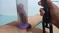 sucking cock with pump for orgasm
