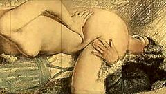Vintage erotic illustration from antique times. 😍