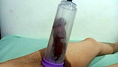 sucking cock with pump for orgasm