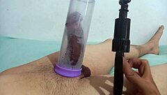 sucking cock with pump for orgasm