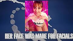 Low grade blowjob - she deserved cum in her face