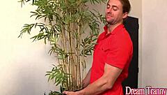 ebony tgirl adrielhy bronze bends over for ass pounding and creampie, want more?