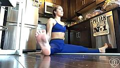 dani daniels fucks dildo in yoga pants hard!