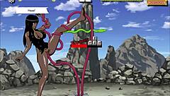 i play kung fu girl game with bound tits and ass