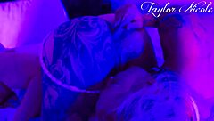 Taylor Nicole, the rave girl, gets her ass gaping with deepthroat and orgasm from homemade dildo play. 😈💥