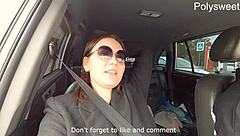 bitch moans during outdoor blowjob and pegging