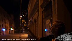 Skinny Kate Sottile masturbates with glass dildo on vacation