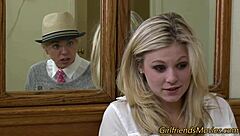 Teen girl enjoys self-pleasure with fingers and toys