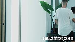 Gay virgin loses it in cinema with intense assfucking and blowjob