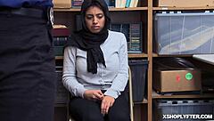 Shoplyfter Muslim Ella Knox Shows Massive Tits and Hairy Pussy