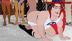 Animated gay hero with a massive backside story