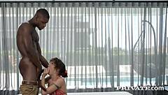 private com hot babe geishakyd takes a ride on her chauffeurs cock