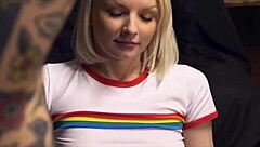 Gay teen Alice Pink loses at strip poker and gets creampied