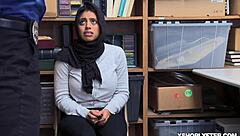 Shoplyfter Muslim Ella Knox Shows Massive Tits and Hairy Pussy