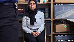 Shoplyfter Muslim Ella Knox Shows Massive Tits and Hairy Pussy