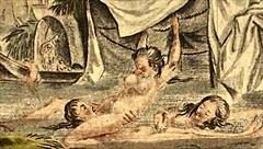 Vintage erotic drawings from antique comics