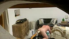 Peeping Tom Watches Intense Gay Fucking