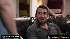 two naughty wives engage in bisexual orgy with husbands to save marriage