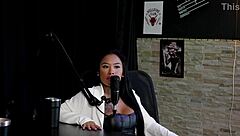 Brazilian Transsexual Sits on Dick in Bisexual Group Scene.